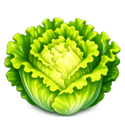 a head of green lettuce