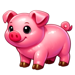 a pink pig