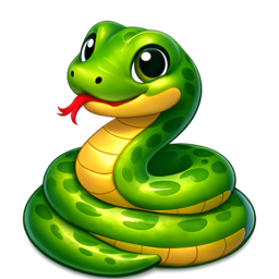 a green snake