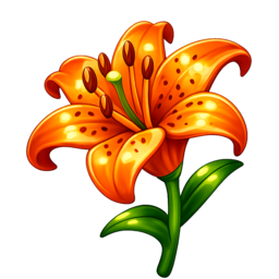 an orange lily