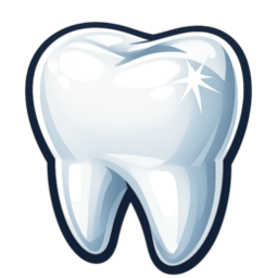 a white tooth