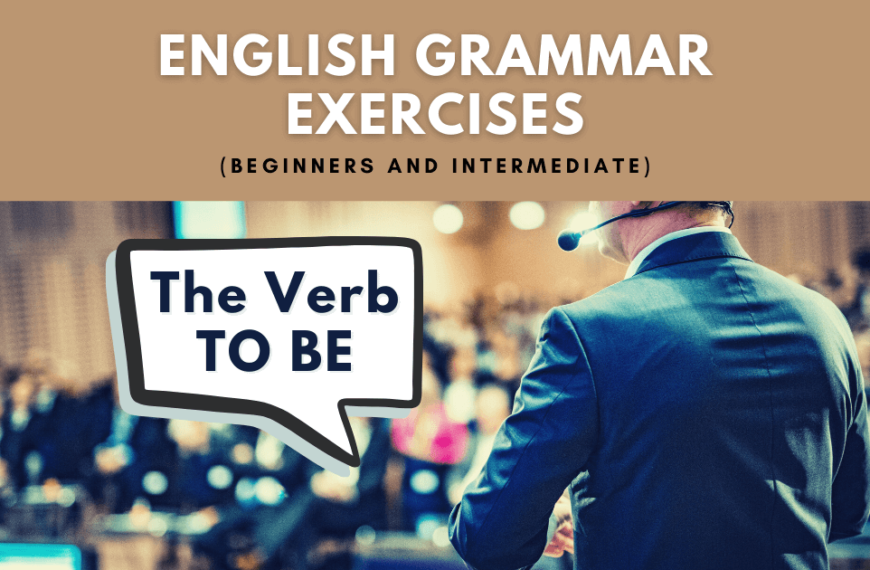 English Grammar Exercises TO BE