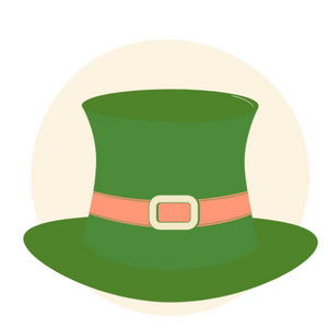 a green hat